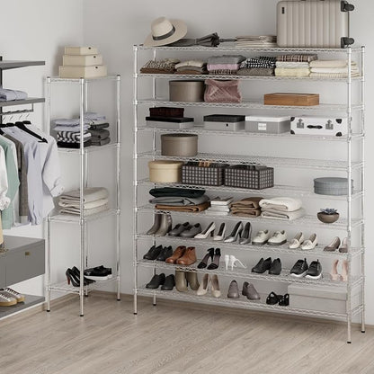 14" Deep x 72" Wide x 86" Height Wire Shelving Kit | 10-Tier | NSF Commercial - Image 5