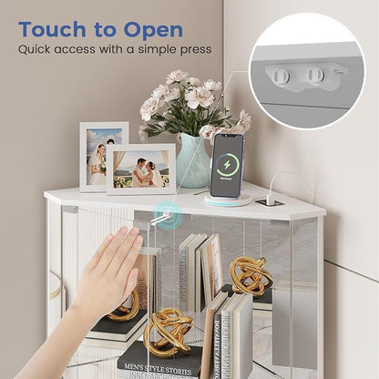Corner Display Cabinet Set of 2 - Image 5