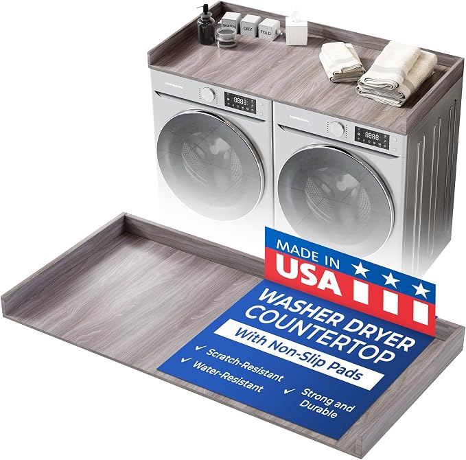 OfficeSimpli Washer Dryer Countertop, Made in USA, Non-Slip Pads, Easy Clean by OfficeSimpliUS