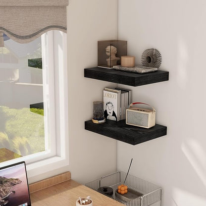 12 Inch Deep Black Floating Shelves, 16 x 12 Floating Shelf - Image 7
