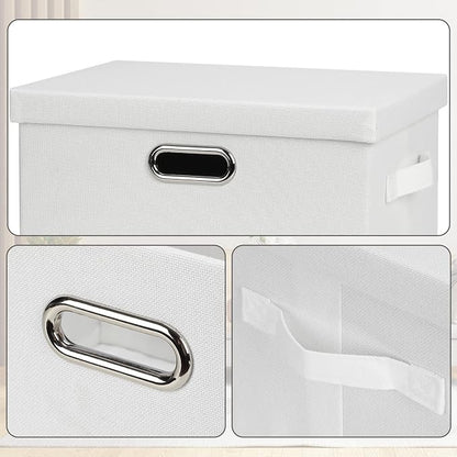 Medium 15" 21 Quart Collapsible Stackable Storage Bins - Image 6