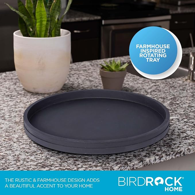 BIRDROCK HOME Wooden Lazy Susan Turntable - Image 2