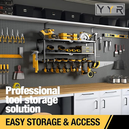 YYR Heavy Duty Power Tool Organizer Wall Mount, Cordless Drill Hanger Storage - Image 6