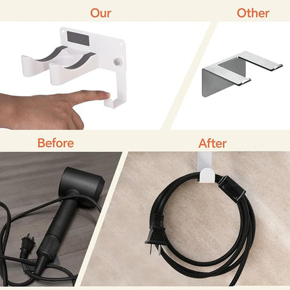 Dyson Hair Dryer Holder, Blow Dryer Holder Self Adhesive Hair Dryer Holder Wall - Image 5