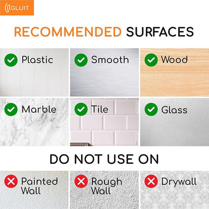 GLUIT Adhesive Wall Hooks for Hanging Heavy Duty 22 lbs Hooks for Walls No - Image 5