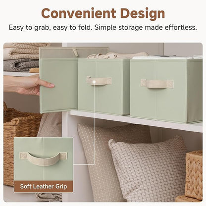 StorageWorks Storage Baskets for Shelves, Foldable Fabric Closet Storage Bins - Image 4
