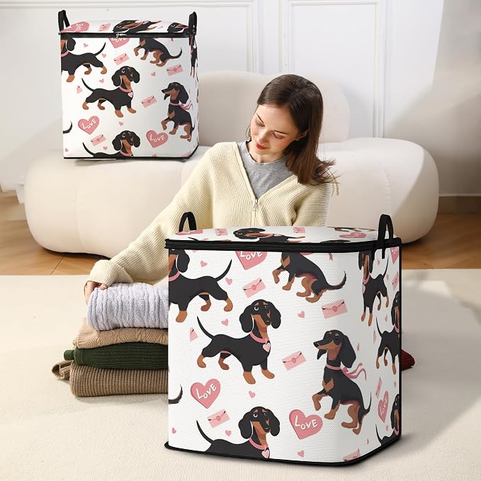 king comforter storage bag, clothes blanket bedding pillow quilt organizer - Image 5