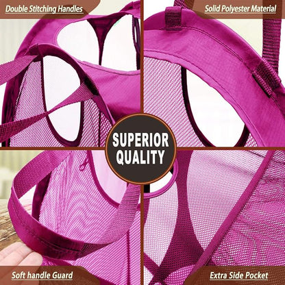 Strong Mesh Pop-up Laundry Hamper, Quality Laundry Basket - Image 5