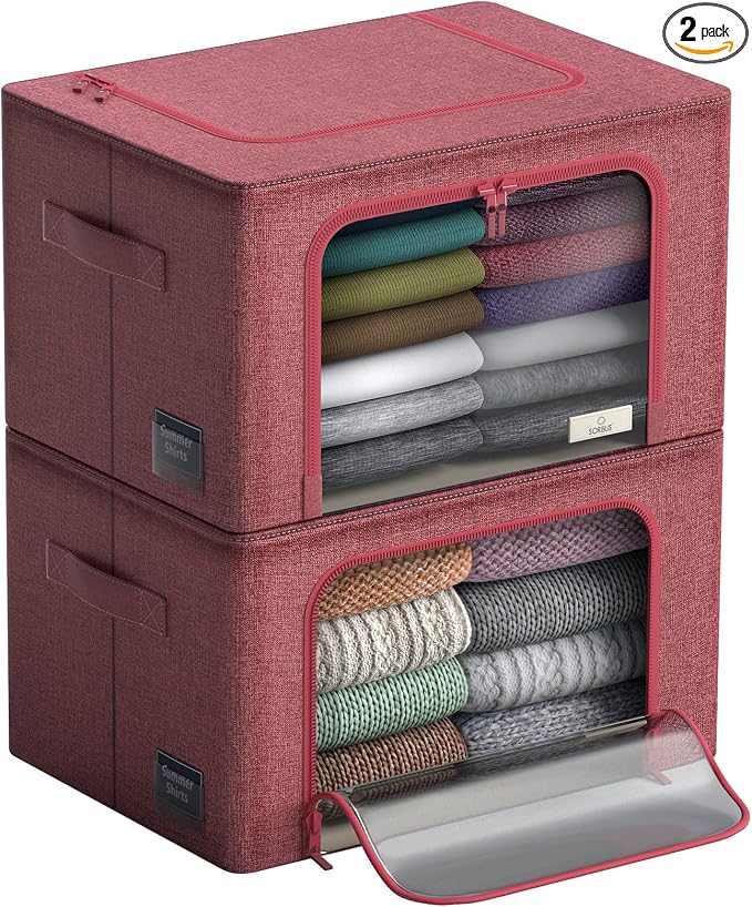 Sorbus Storage Bins with Metal Frame by Sorbus