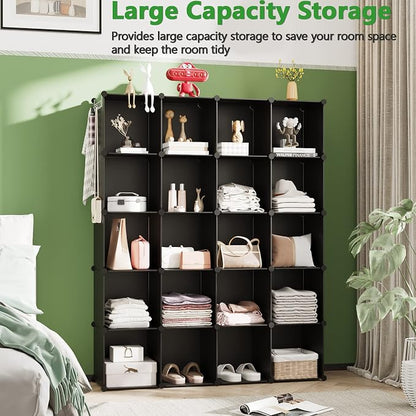 C&AHOME Cube Storage Organizer, 20-Cube Shelves Units, Closet Cabinet, DIY - Image 3