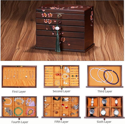 Vintage Wooden Jewelry Boxes - Image 4