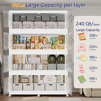 720QT Extra Large Stackable Storage Bins - Image 3