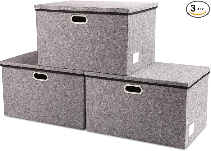 PRANDOM Extra Large Collapsible Storage Bins by Prandom
