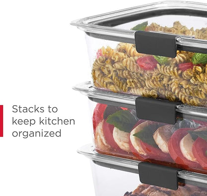 Rubbermaid Brilliance BPA-Free Airtight Food Storage Containers, 24-Piece Set - Image 6