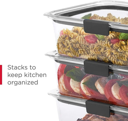 Rubbermaid Brilliance Food Storage Containers, 14 Piece Plastic Containers - Image 6