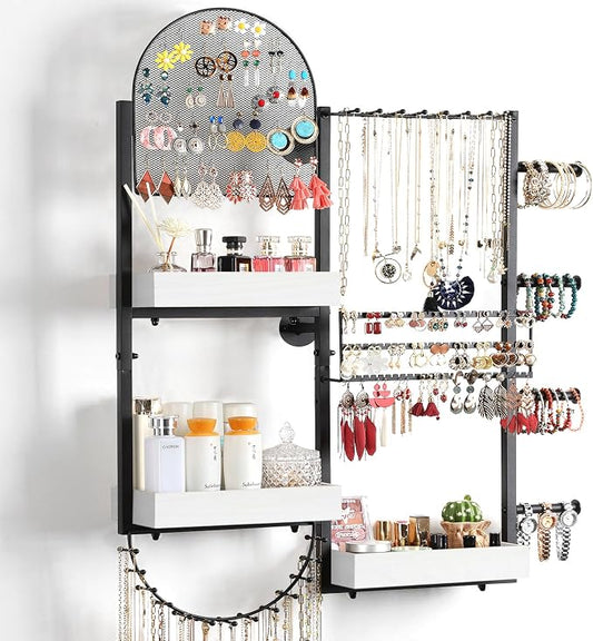 Keebofly Wall Mount Hanging Jewelry Organizer by Keebofly