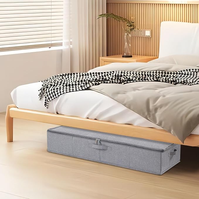 Under Bed Storage Containers, 23.6 x 11.8 x 5.9 Inch Collapsible Clothes - Image 3
