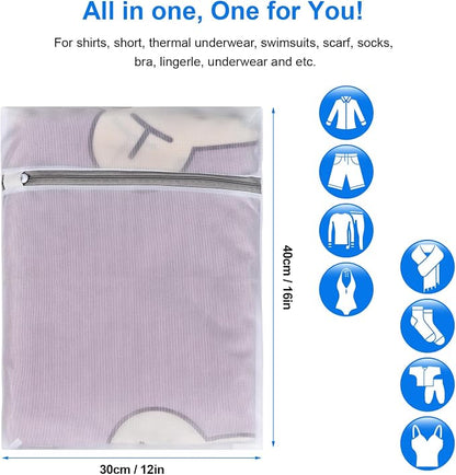 6 Pcs Laundry Bag, 12“x16”Mesh Laundry Bags - Image 2