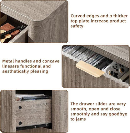 LEYAOYAO Fluted 5 Drawers Dresser - Image 7