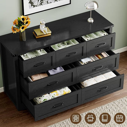 7-Drawer Dresser for Bedroom, Modern Wooden Chest of Drawers - Image 5