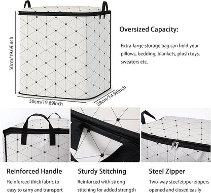 king comforter storage bag, clothes blanket bedding pillow quilt organizer - Image 3