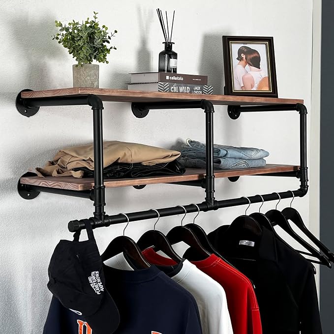 Industrial Pipe Clothing Rack - Image 3