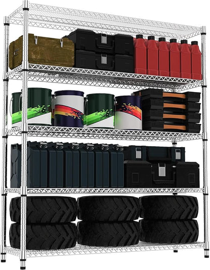 5 Tiers Shelf 3300 lbs Steel Storage Shelving Utility Shelving Unit Steel by MEIGAOPLASTICANDMETALHKCOLIMITED