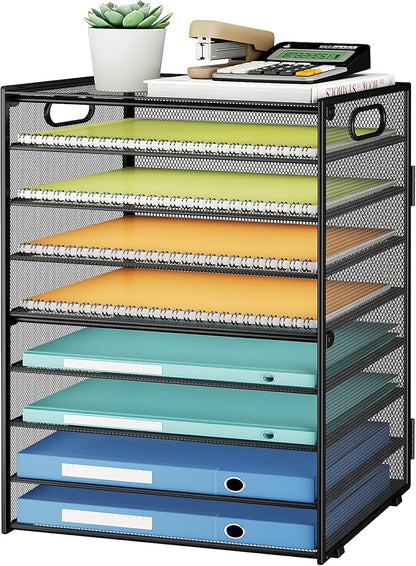 SUBEKYU 9 Tier Paper Organizer for Desk by SUBEKYU