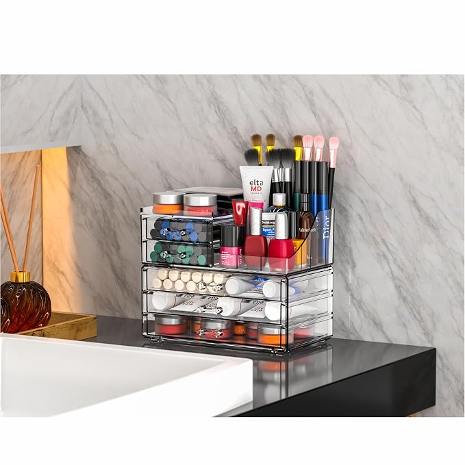 Acrylic Clear Make up Organizers And Storage - Image 8