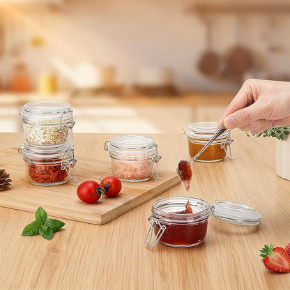 6 Pack Spice Jars, 4 oz Glass Containers - Image 5