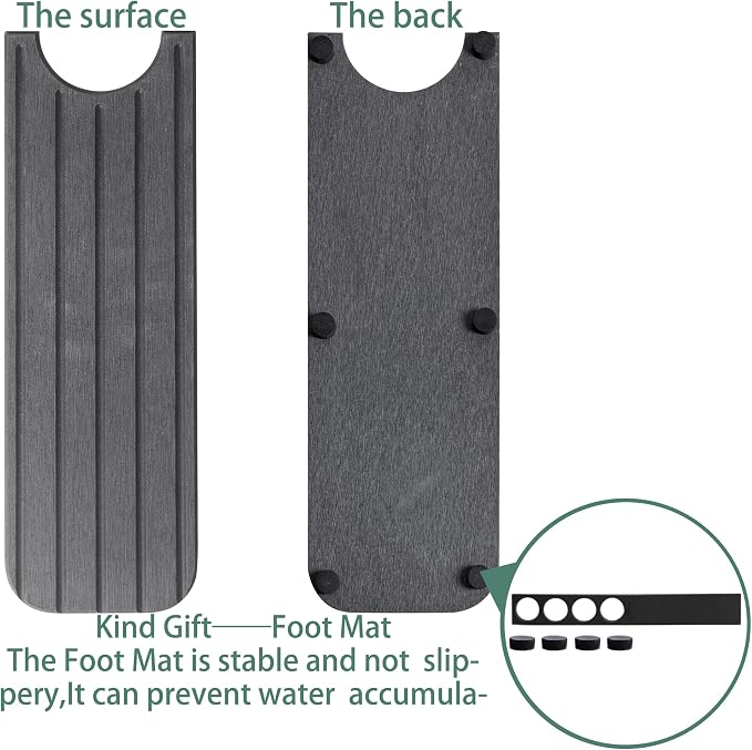 23.6inch x 4inch Kitchen Sink Faucet Mat, Water Absorbing Stone Faucet Splash - Image 8