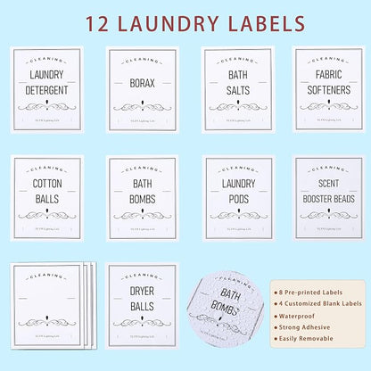 2 Pack Laundry Room Organization Glass Jars- Laundry Pods Container - Image 7