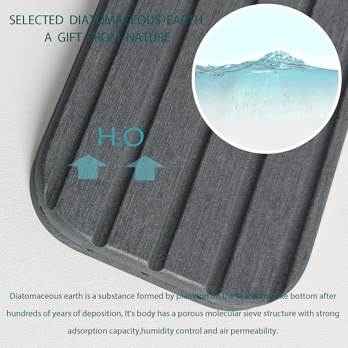 23.6inch x 4inch Kitchen Sink Faucet Mat, Water Absorbing Stone Faucet Splash - Image 7
