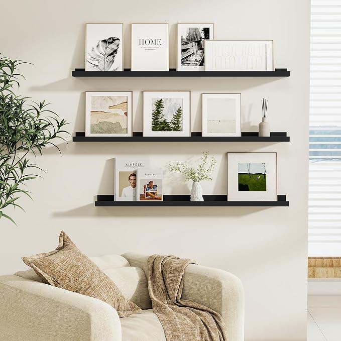 Fun Memories Picture Ledge Shelf, 36 Inch Picture Shelves - Image 5