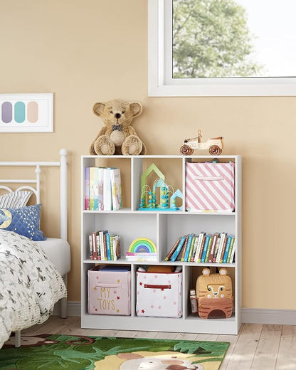 VASAGLE Bookcase, Freestanding Storage Unit, 8 Open Compartments, Used - Image 9
