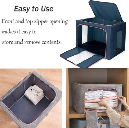 100L Large Capacity Clothes Storage Organizer, Stackable Storage Bags - Image 4