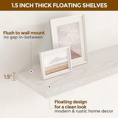 24 Inch Floating Shelves for Wall 2 Pack for Bedroom|Kitchen|Bathroom, Wall - Image 6
