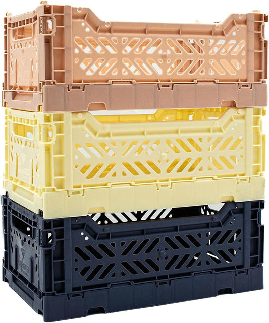 Collapsible Storage Box, Foldable Crate Organizer Bin by LunaCrates