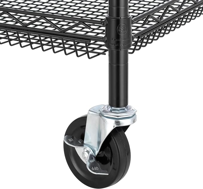 Finnhomy 4 Tier Heavy Duty Commercial Grade Rolling Cart - Image 6
