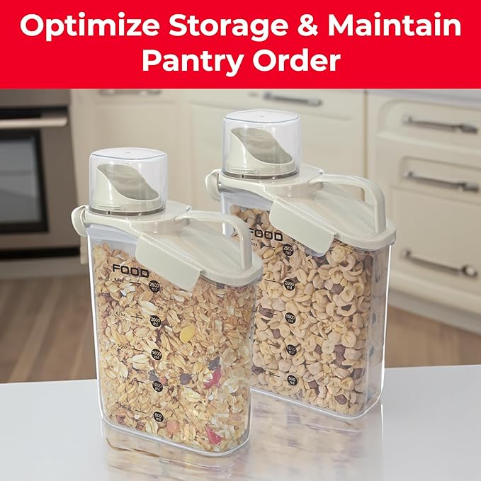 Two Pack Food & Cereal Storage Container - Image 5