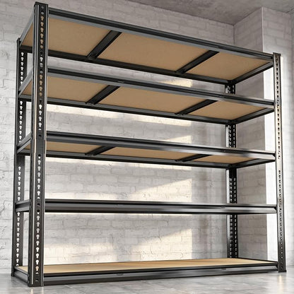 48"W Garage Shelving, 3050LBS Storage Shelves Heavy Duty, 5 Tier Metal Shelving by CypBedCozyHomeLiving