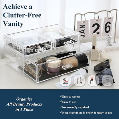 Sea Team Clear Makeup Organizer - Image 2