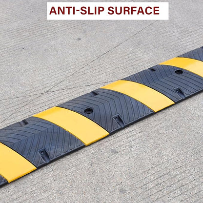 Orangestar Speed Bumps 2-Pack, 6FT Heavy Duty Rubber Driveway Bump - Image 4