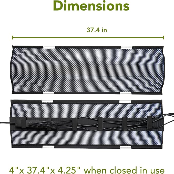 PERFECT POSTURE Mesh Cable Organizer – Under Desk Cable Management - Image 4