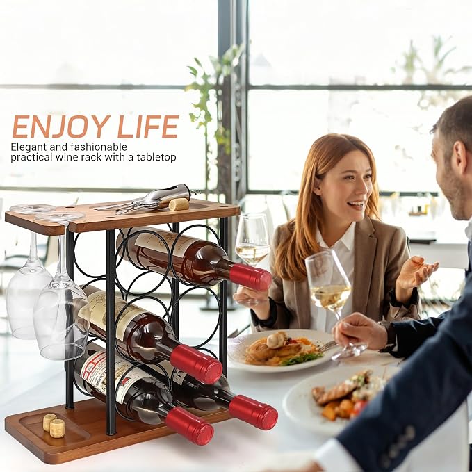 Wooden Wine Racks Countertop - Image 4