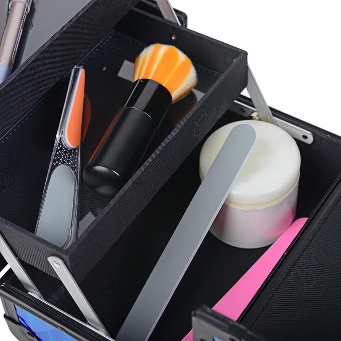 SHANY Chic Makeup Train Case Cosmetic Box Portable Makeup Case Cosmetics Beauty - Image 10