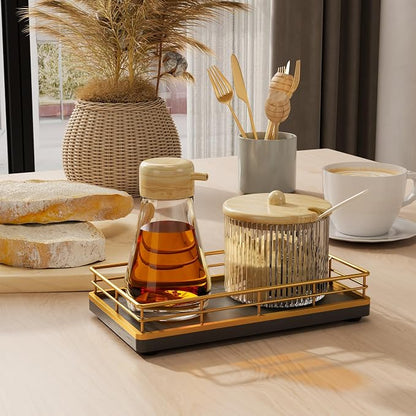 Wooden Decorative Tray, Oak 7.5" L Coffee Table - Image 5