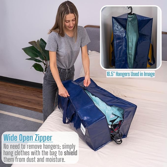 VENO 2 Pack Moving Bags w/Backpack Straps, Heavy Duty, Moving Boxes Alternative - Image 3