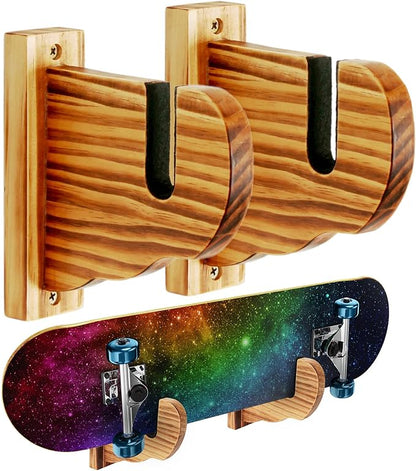 BiJun Skateboard Wall Mount, Snowboard Wall Mount Display, Acrylic Horizontal by BiJun