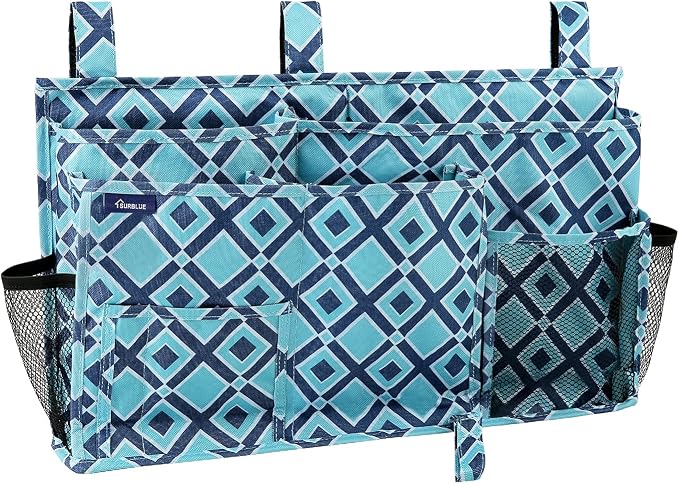 Surblue Bedside Caddy Hanging Bed Organizer Storage Bag Pocket by SURBLUE